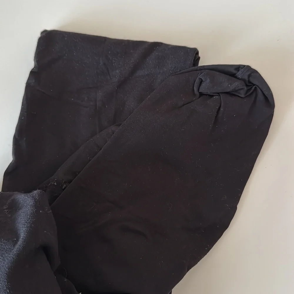 Aritzia Main Character Black Opaque Tights S/M